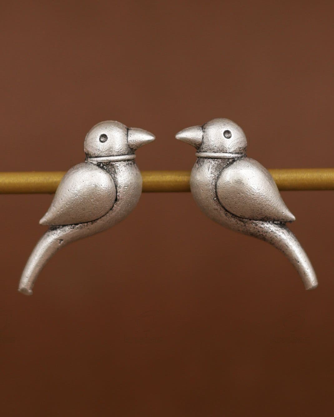 Aahana Stud Earrings in Silver